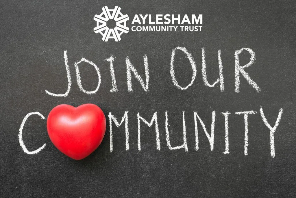 Community engagement and local support at Aylesham Community Trust for community development and initiatives.